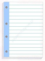 Wkład do segregatora A4, 50 kartek w linie, kolorowe, 5 kolorów