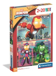 Puzzle 2x20 Super Kolor Iron Man And His Awesome - Clementoni