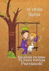 Kartka okolicznościowa eko Ślub TS46 - Trend