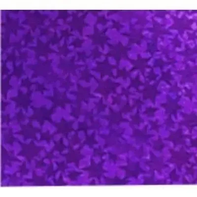 Karton holograficzny fioletowy gwiazdy 25x35cm ark - Galeria Hobby