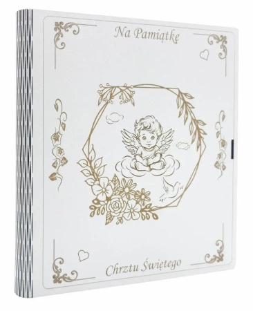 Biblia. Pamiątka Chrztu Św. srebrna - Aniołek - Lizzie Ribbons, Paola Bertolini Grudina