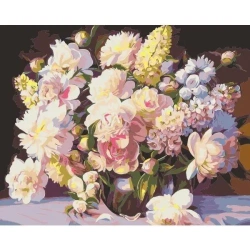 Malowanie po numerach - 40x50cm Bukiet - Titanum