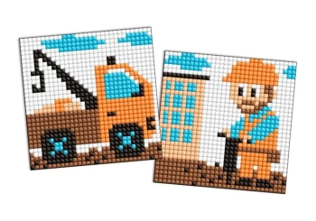 Diamentowa mozaika naklejka Kids - Budowniczy - Ideyka