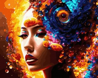 Malowanie po numerach + złota farba - Strażniczka - Twoje Hobby