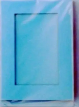 Karta passepartout + koperta jasnoniebieska 5szt - Galeria Hobby