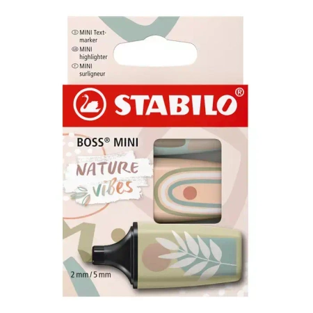 Zakreślacz Boss Mini Nature vibes 3szt - Stabilo