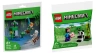 LEGO MINECRAFT STEVE I MALA PANDA 30672 + WALKA W BUJNEJ JASKINI 30705