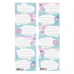 Naklejki na zeszyt Bubble Tea (25szt) - STARPAK