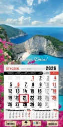 Kalendarz 2026 jednodzielny mini Grecja - Pan Kalendarzyk