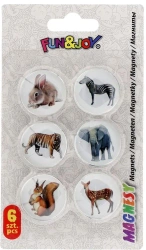 Magnesy szklane do tablic zwierzęta - Titanum