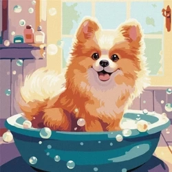 Malowanie po numerach - Mały puszysty 40x50cm - Ideyka