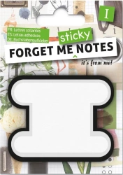 Forget me sticky notes kart samoprzylepne litera I - IF