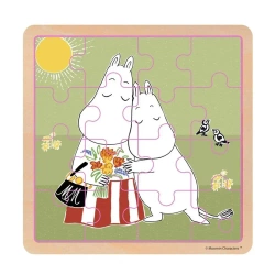 Puzzle 16 drewniane Muminki - Przytul Mnie - Cass film