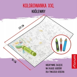 Kolorowanka Podłogowa XXL. Królewny - praca zbiorowa