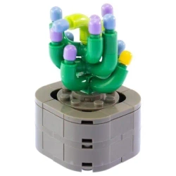 Klocki Mini Kwiaty Sanseweria fioletowa 136el - Nice Group