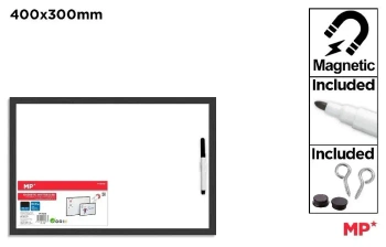 Tablica magnetyczna biała z markerem 30x40cm - MP Main Paper