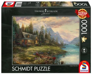 Puzzle 1000 PQ Wyjazd w męskim gronie T.Kinkade 109998 - Schmidt Puzzle