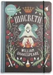 Szekspir Notatnik A5 linia twardy z gumką - Makbet - Half Moon Bay