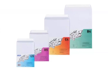 Koperta B5 Bantex, Folia 50 sztuk, Biała