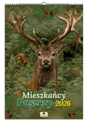 Kalendarz 2026 A3 ścienny mieszkańcy puszczy - Pan Kalendarzyk