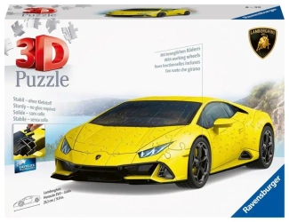 Puzzle 3D Pojazdy: Lamborghini Huracn Evo Giallo - Ravensburger