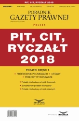 eBook PIT, CIT, ryczałt 2018. Podatki część 1 - Infor Pl