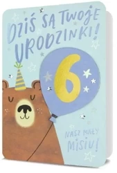 Karnet B6 Urodziny (wymienne cyfry) - Pan Dragon