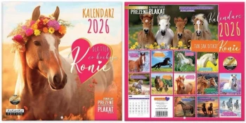 Kalendarz 2026 ścienny Classic Konie - Kukartka