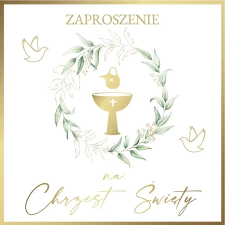 Zaproszenie Chrzest (10szt) - Armin Style