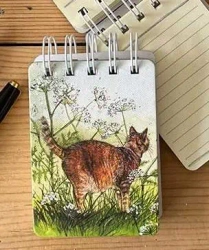 Kołonotes A7 SSN33 Kot na łące - Alex Clark