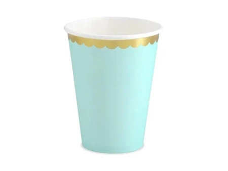 Kubeczki miętowe 220ml 6szt - PartyDeco