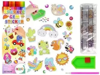 Naklejki haft diamentowy zwierzęta - Leantoys