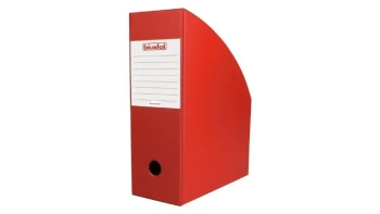 Pojemnik na dokumenty czerwony 10cm - Biurfol