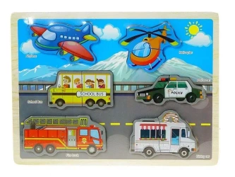 Puzzle drewniane Pojazdy - ADAR