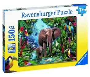 Puzzle 150 Słonie w dżungli XXL - Ravensburger