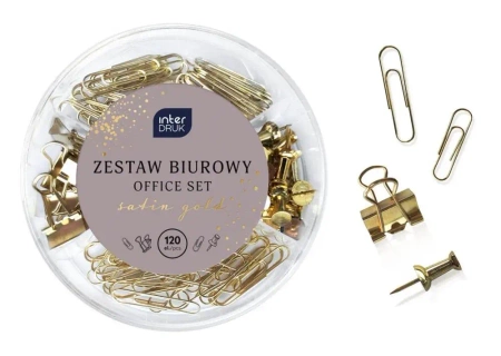 Zestaw biurowy Satin Gold 120el - INTERDRUK