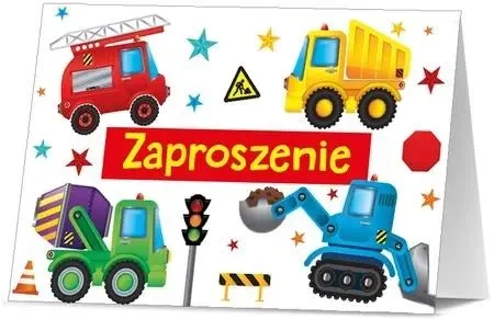 Zaproszenie Urodziny (10szt) - Pan Dragon