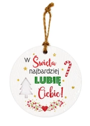 Zawieszka ceramiczna Boże Narodzenie - Kukartka