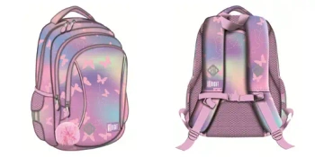 Plecak 3 komorowy BP26 Pink Butterflies - ST-MAJEWSKI