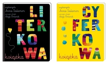 Pakiet Literkowa książka + Cyferkowa książka Alicja Krzanik, Anna Salamon - Anna Salamon, Alicja Krzanik