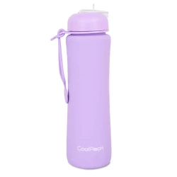 Bidon silikonowy 600ml Collpack Pump pudrowy fioletowy - PATIO