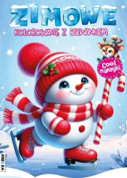 Zimowe kolorowanie z bałwankiem - praca zbiorowa