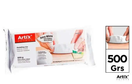 Glina naturalna utwardzalna 500g biała - Artix