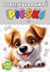Kolorowanka Pieski + 50 naklejek - praca zbiorowa
