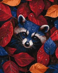 Malowanie po numerach -Jesienny szop 40x50cm - Ideyka