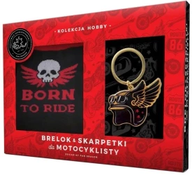 Zestaw brelok + skarpetki dla motocyklisty - Pan Dragon