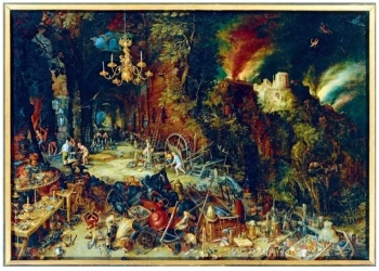 Puzzle 1000 Alegoria ognia,Brueghel - Bluebird Puzzle