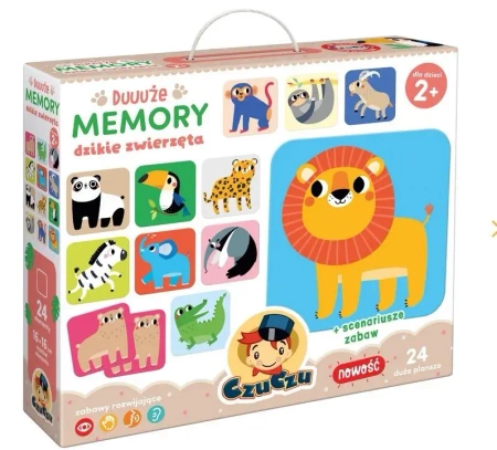 Duuuże memory Dzikie zwierzęta - Bright Junior Media