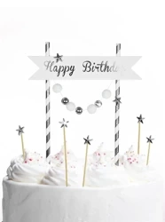 Piker Happy Birthday srebrny - Arpex