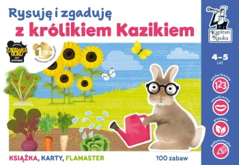 Rysuję i zgaduję z królikiem Kazikiem. Kapitan Nauka wyd. 2 - Bożena Dybowska